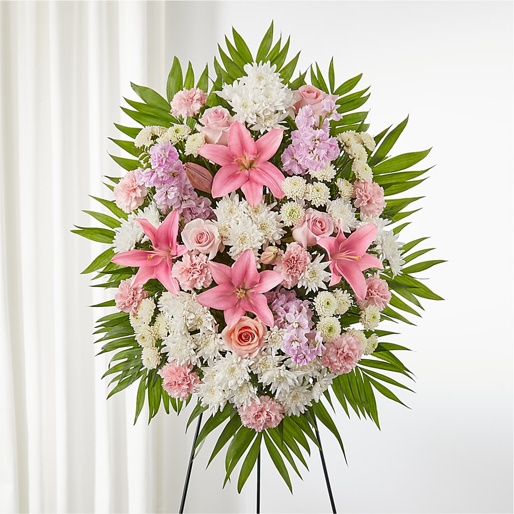 Offering Solace Standing Spray – Central Market Florist #138, Latham NY