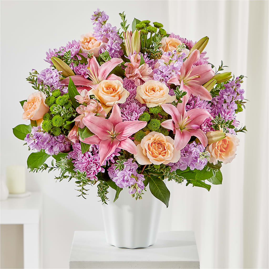 Supportive Embrace Tabletop Basket – Central Market Florist #138, Latham NY