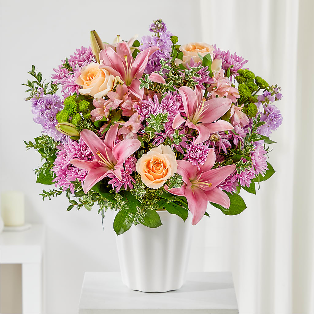 Supportive Embrace Tabletop Basket – Central Market Florist #138, Latham NY