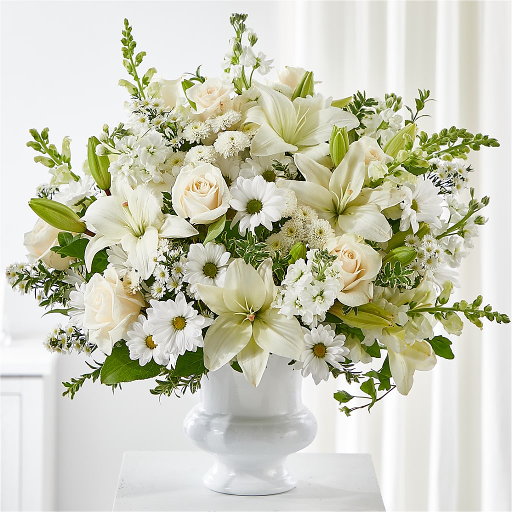 Uplifting Urn Arrangement – Central Market Florist #138, Latham NY
