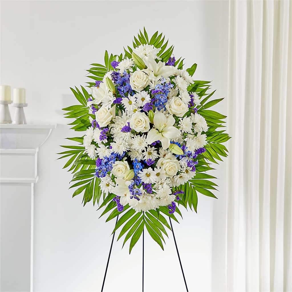 At Rest Standing Spray – Central Market Florist #138, Latham NY