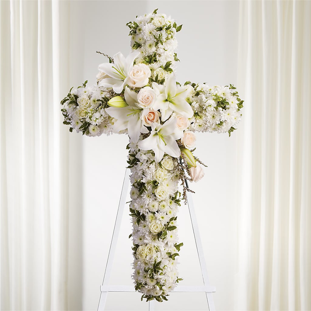 Spiritual Guidance Standing Spray – Central Market Florist #138, Latham NY