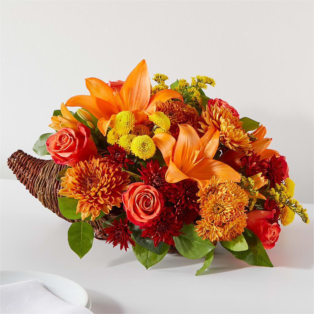 Bouquet of Blessings Cornucopia – Central Market Florist #138, Latham NY