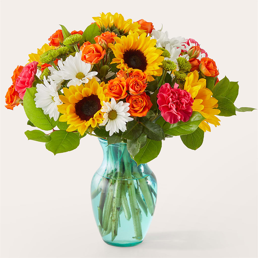 Sun-drenched Blooms Bouquet – Central Market Florist #138, Latham NY