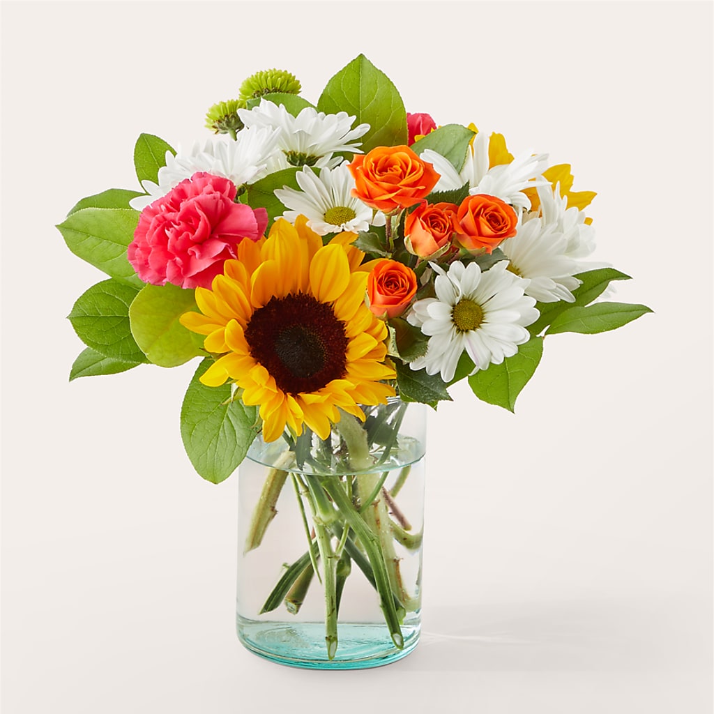 Sun-drenched Blooms Bouquet – Central Market Florist #138, Latham NY