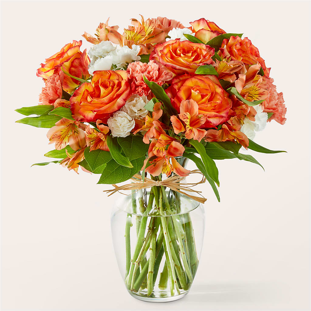 Apricot Glow Bouquet – Central Market Florist #138, Latham NY