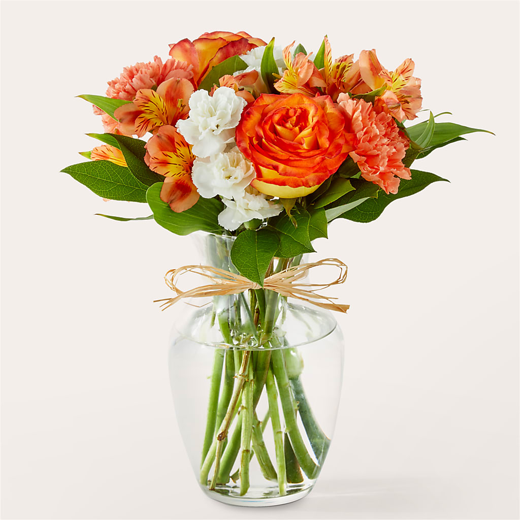 Apricot Glow Bouquet – Central Market Florist #138, Latham NY