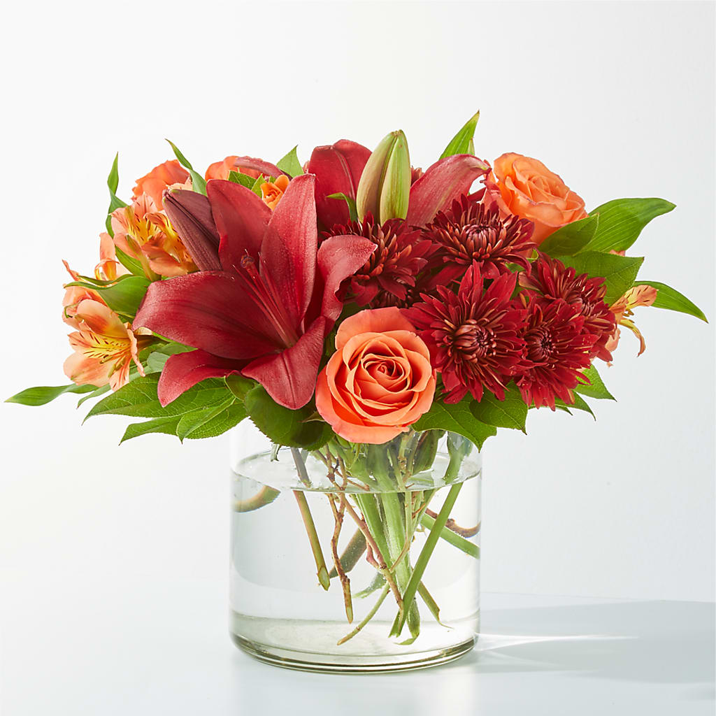 Crimson Leaves Bouquet – Central Market Florist #138, Latham NY