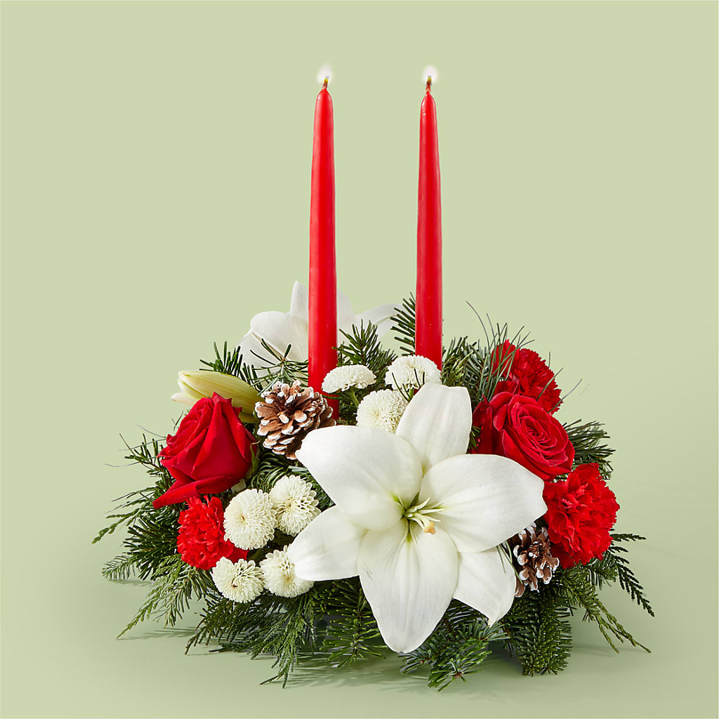 Seasonal Festivities Centerpiece – Central Market Florist #138, Latham NY