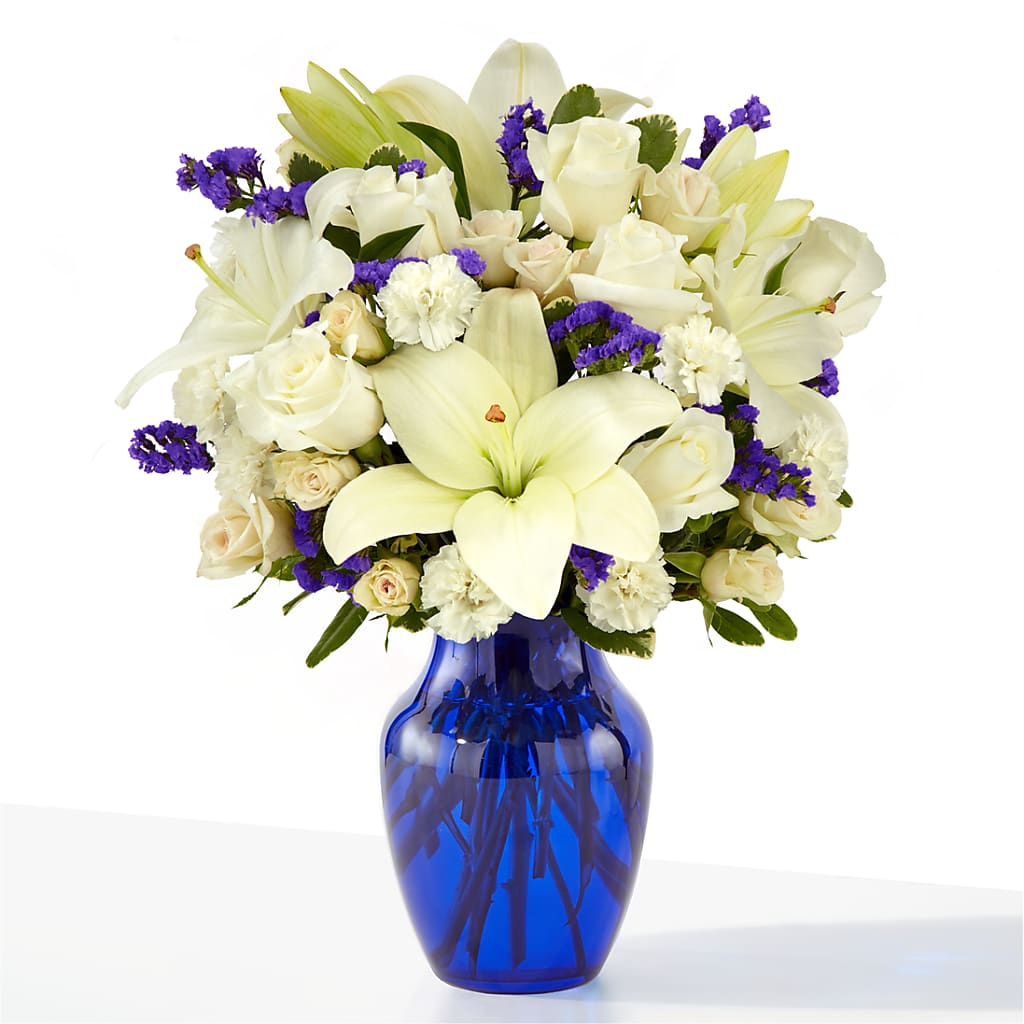 Sapphire Rush Bouquet – Central Market Florist #138, Latham NY