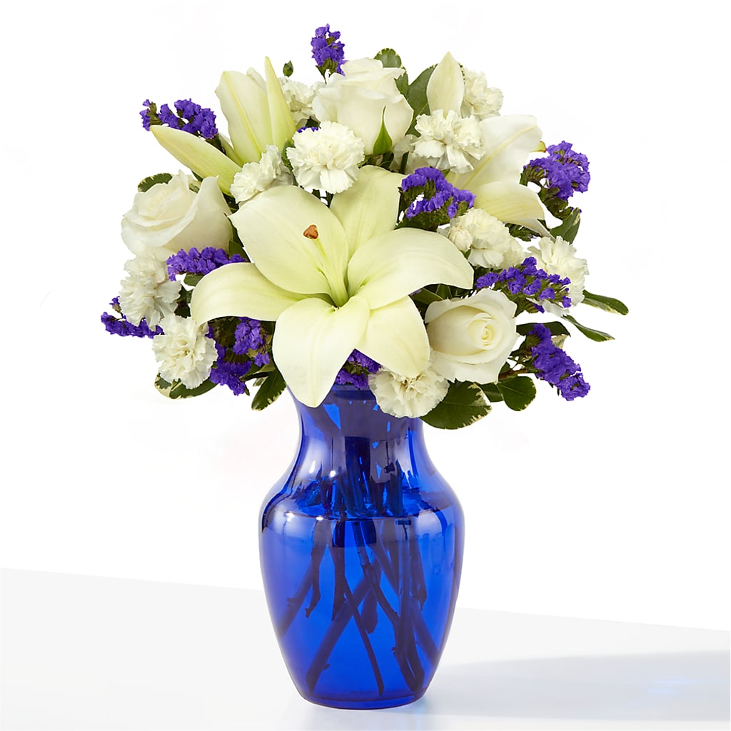 Sapphire Rush Bouquet – Central Market Florist #138, Latham NY