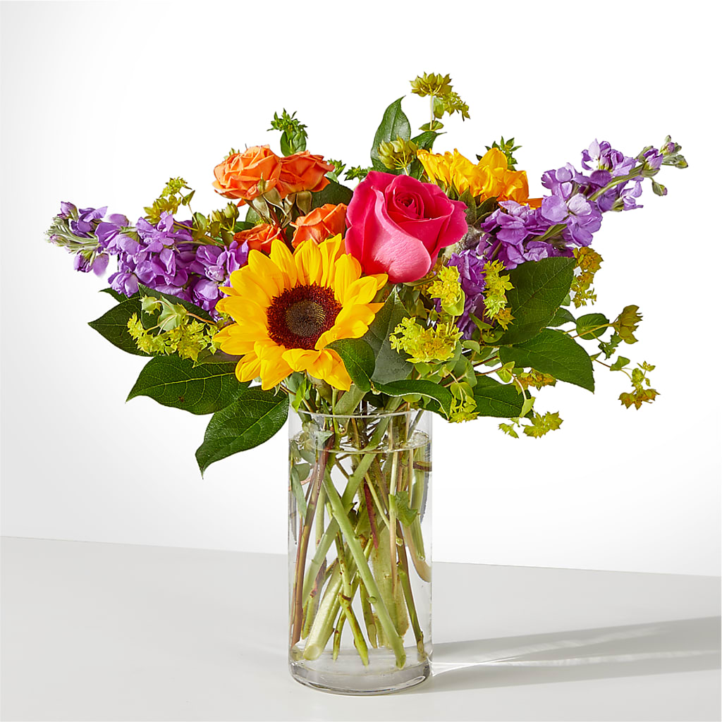 Vibrant Greetings Bouquet – Central Market Florist #138, Latham NY