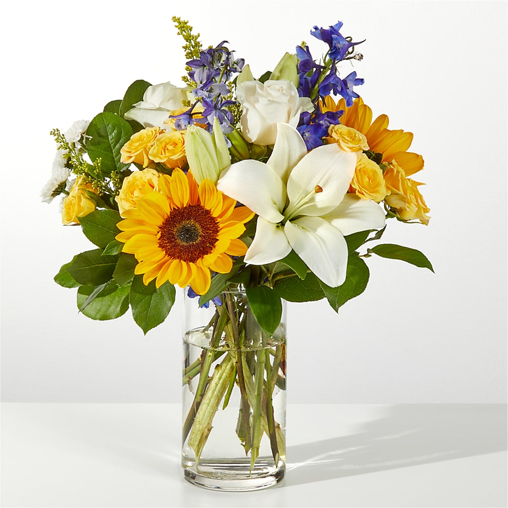 Wonderfully Sunny Bouquet – Central Market Florist #138, Latham NY