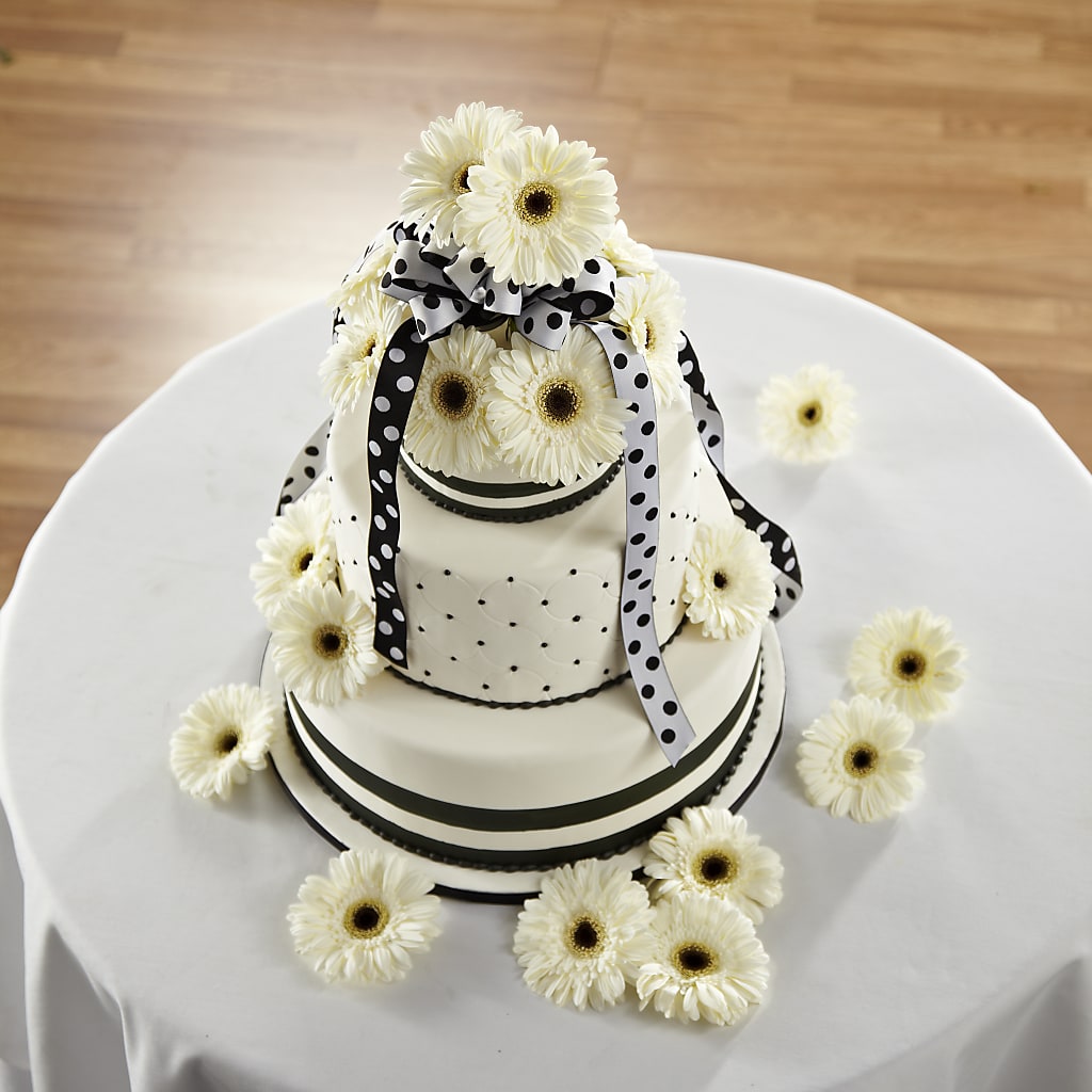 Simple Sophistication Cake Décor – Central Market Florist #138, Latham NY