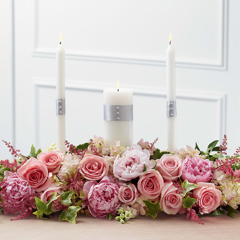 Worldwide Romance Unity Candle Arrangement – Central Market Florist #138, Latham NY