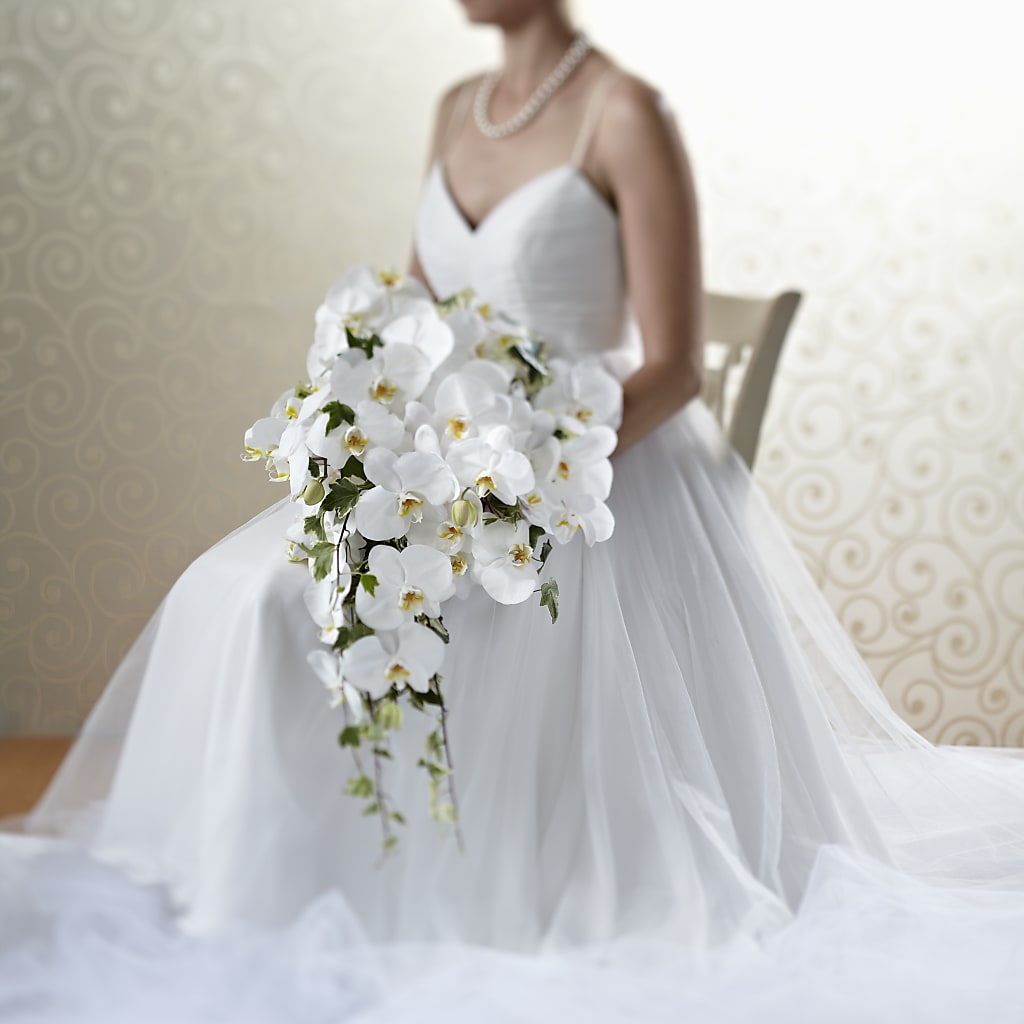 Classic White Bouquet – Central Market Florist #138, Latham NY