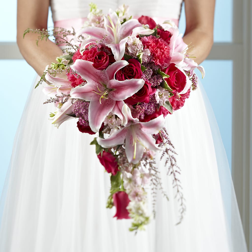 Lily & Rose Bouquet – Central Market Florist #138, Latham NY