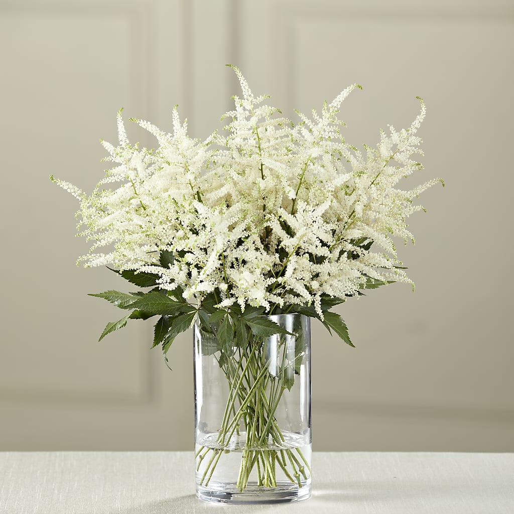 White Astilbe Bouquet – Central Market Florist #138, Latham NY