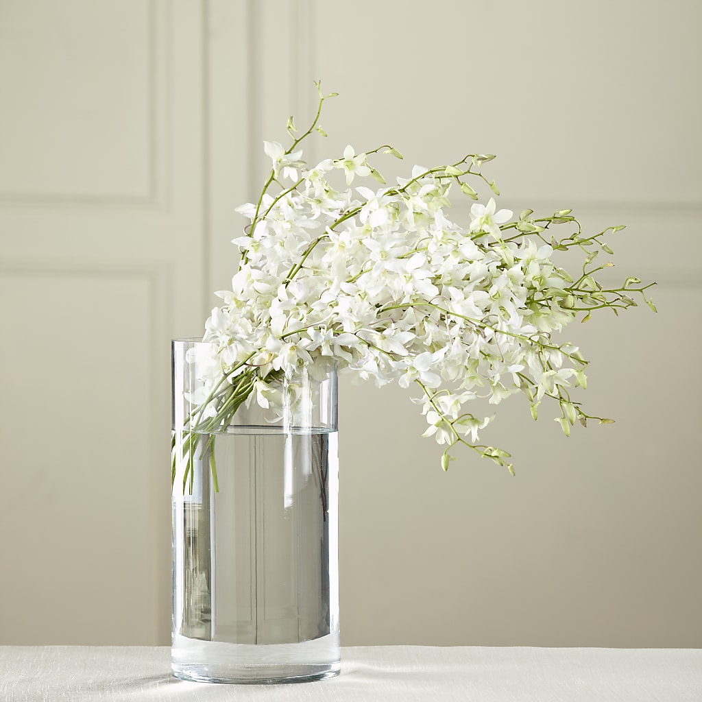 White Dendrobium Bouquet – Central Market Florist #138, Latham NY