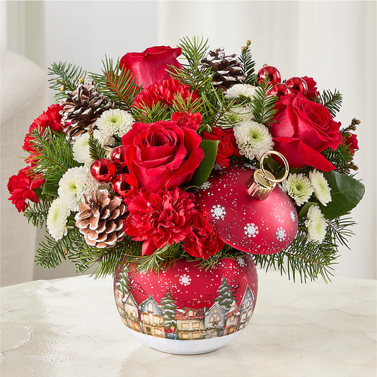Christmas Carols Ornament –  Central Market Florist #138, Latham NY