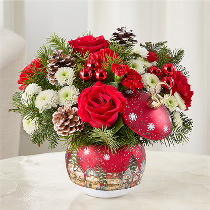 Christmas Carols Ornament –  Central Market Florist #138, Latham NY