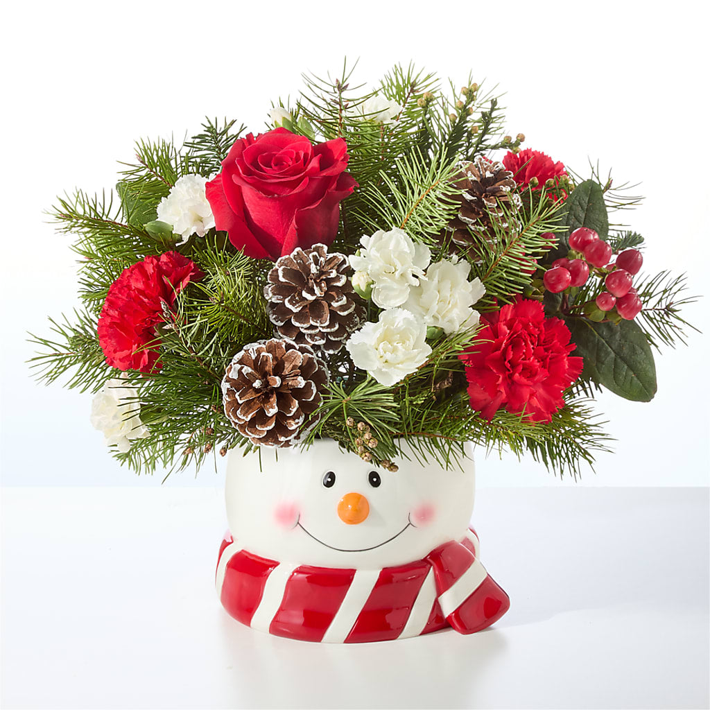Jolly Snowman Bouquet –  Central Market Florist #138, Latham NY