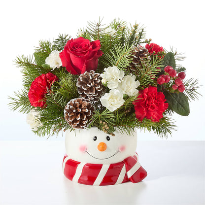 Jolly Snowman Bouquet –  Central Market Florist #138, Latham NY