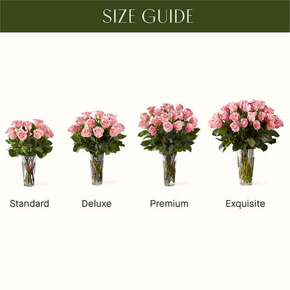 Long Stem Pink Rose Bouquet –  Central Market Florist #138, Latham NY