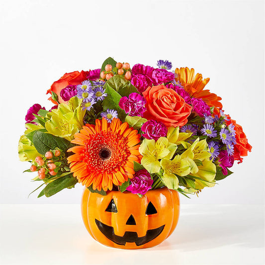 Tricks & Treats Pumpkin –  Central Market Florist #138, Latham NY