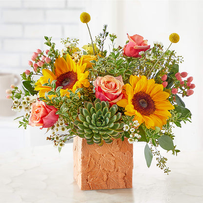 Sunflower Season Bouquet –  Central Market Florist #138, Latham NY