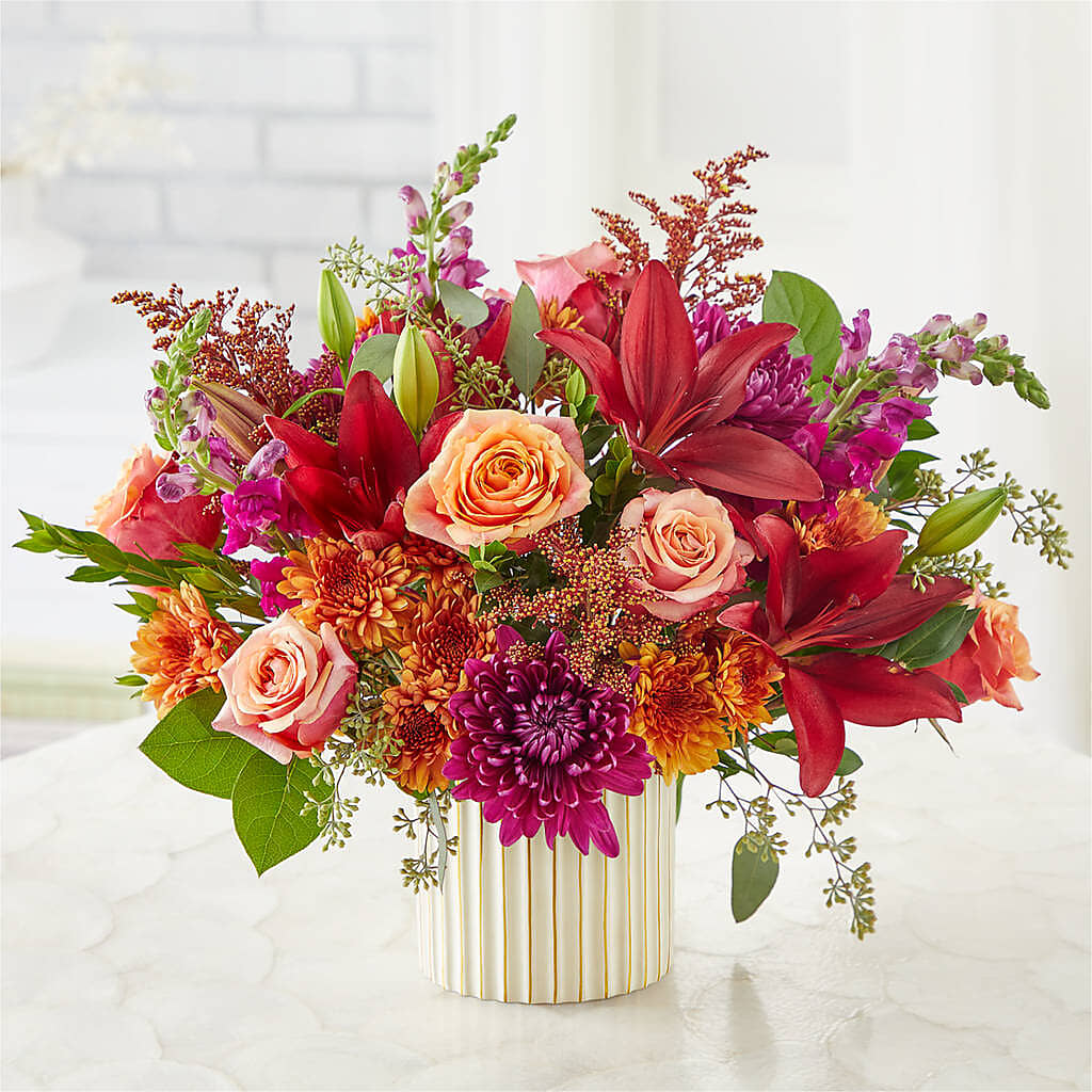 Burgundy Landscape Bouquet –  Central Market Florist #138, Latham NY