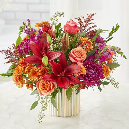 Burgundy Landscape Bouquet –  Central Market Florist #138, Latham NY