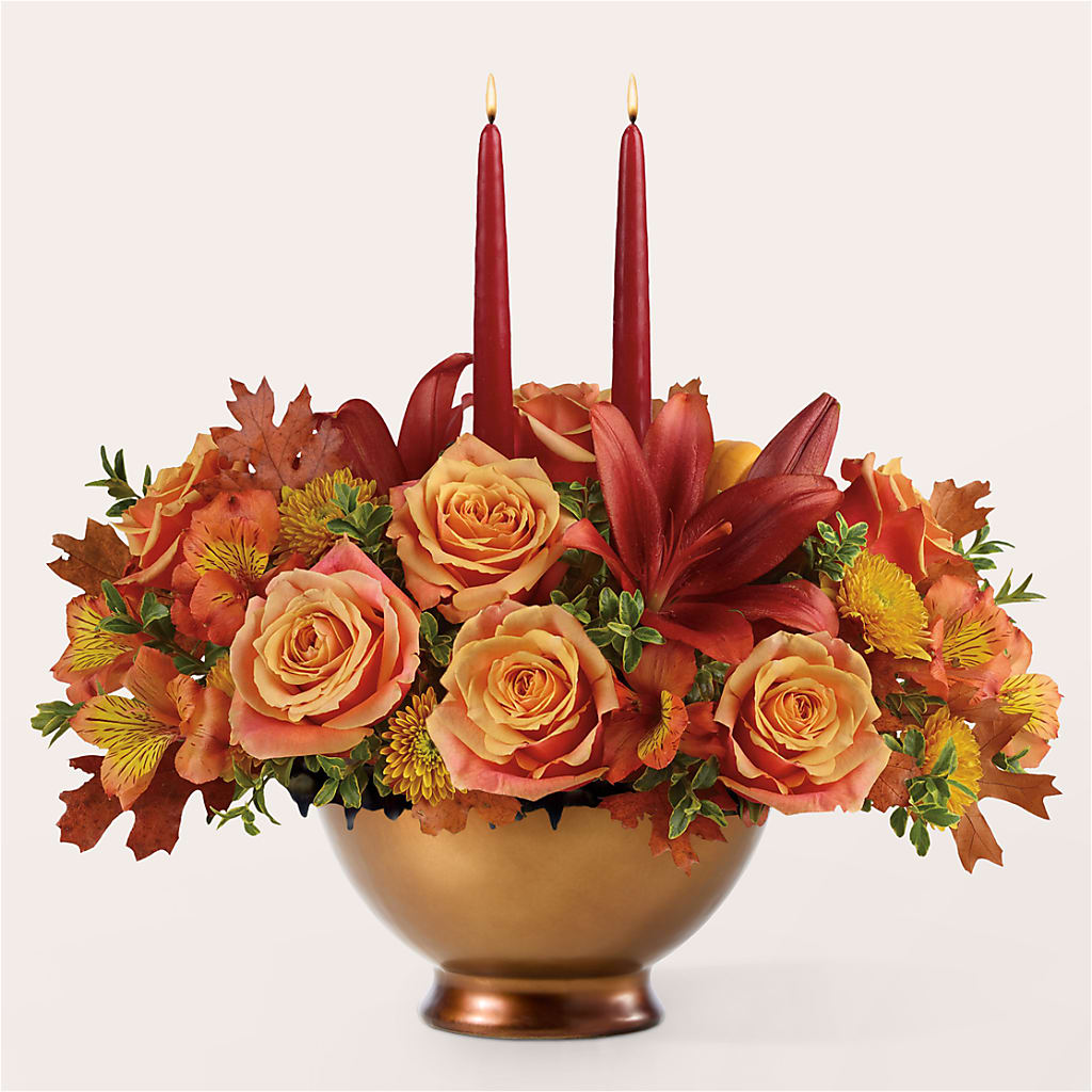 Harvest Table Centerpiece –  Central Market Florist #138, Latham NY