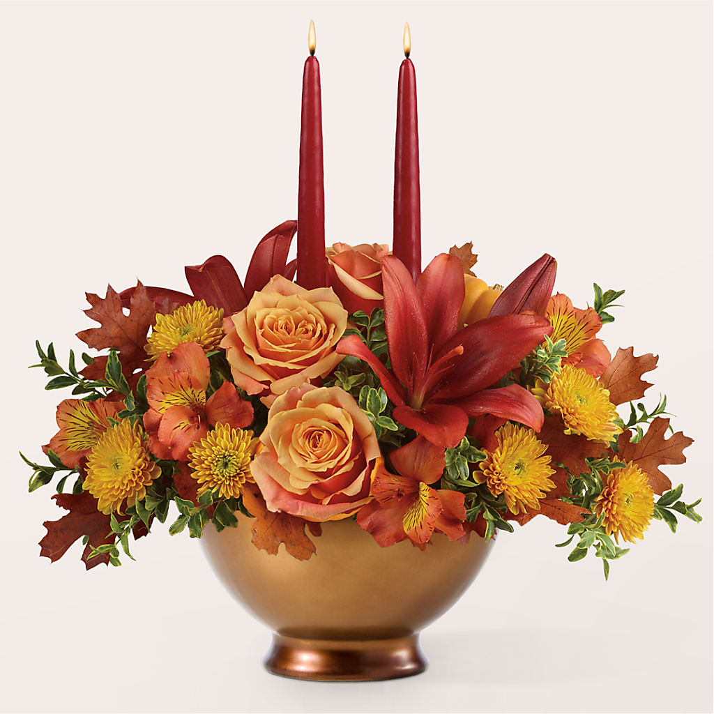 Harvest Table Centerpiece –  Central Market Florist #138, Latham NY