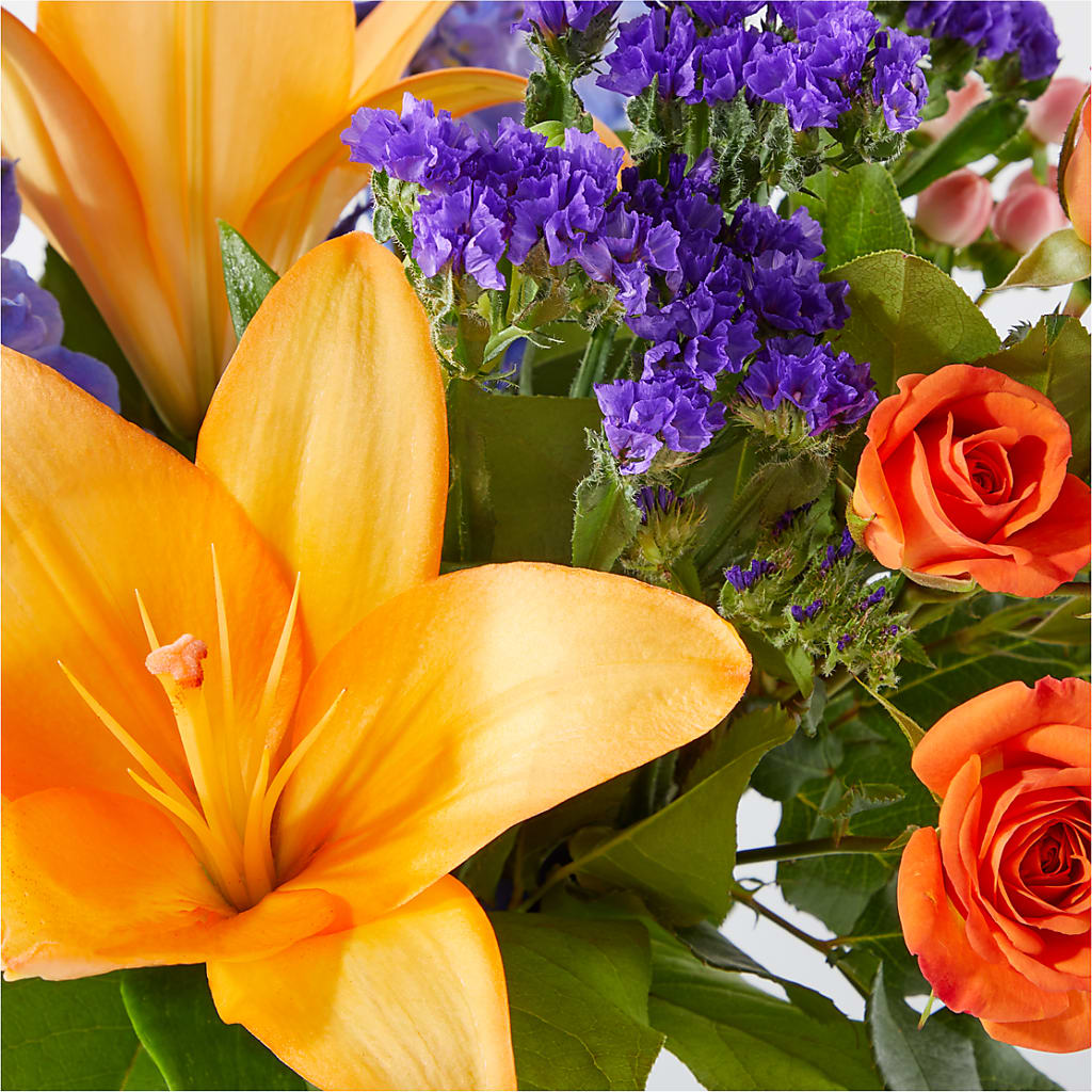 Radiant Citrus Bouquet –  Central Market Florist #138, Latham NY