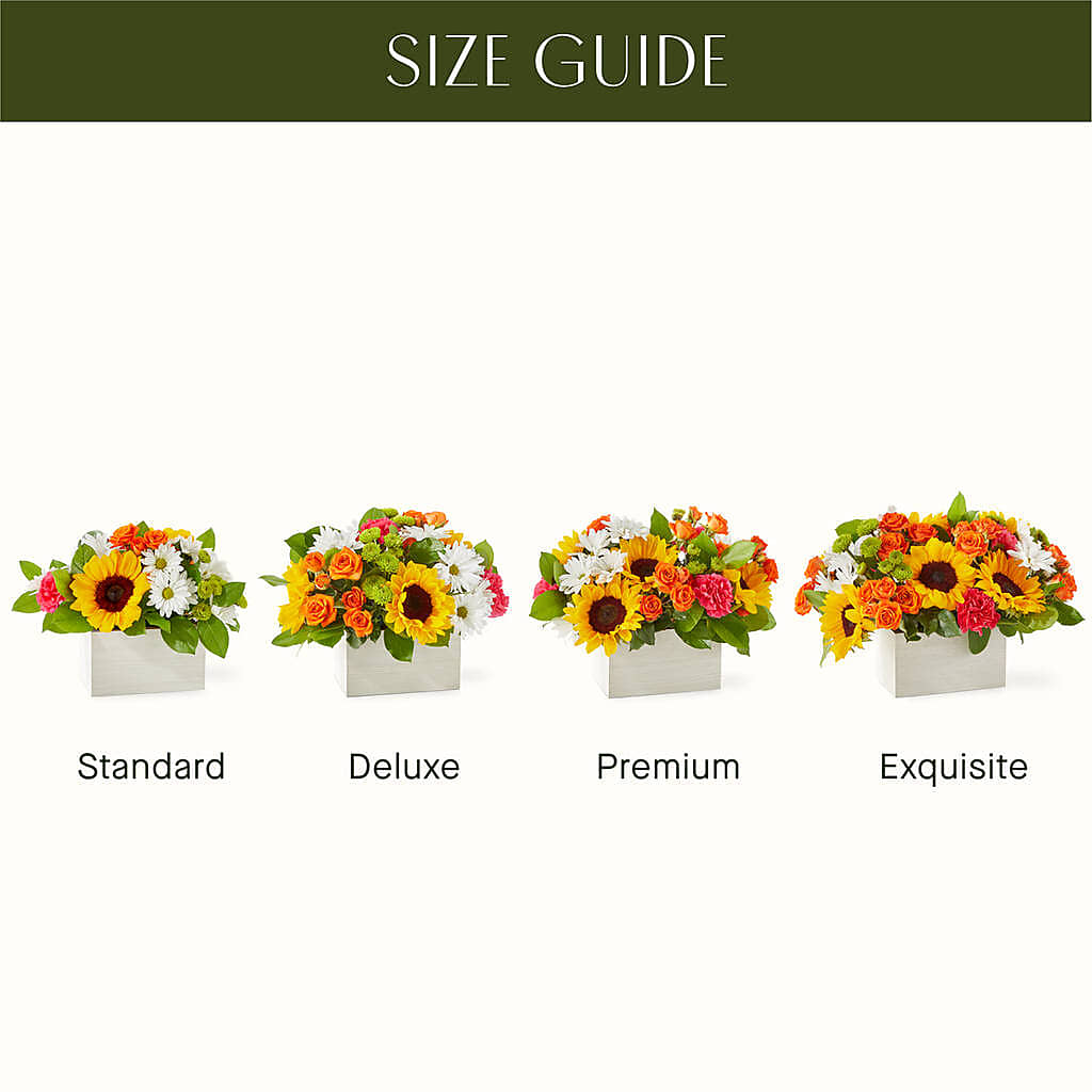 Sun-drenched Blooms Box Bouquet –  Central Market Florist #138, Latham NY