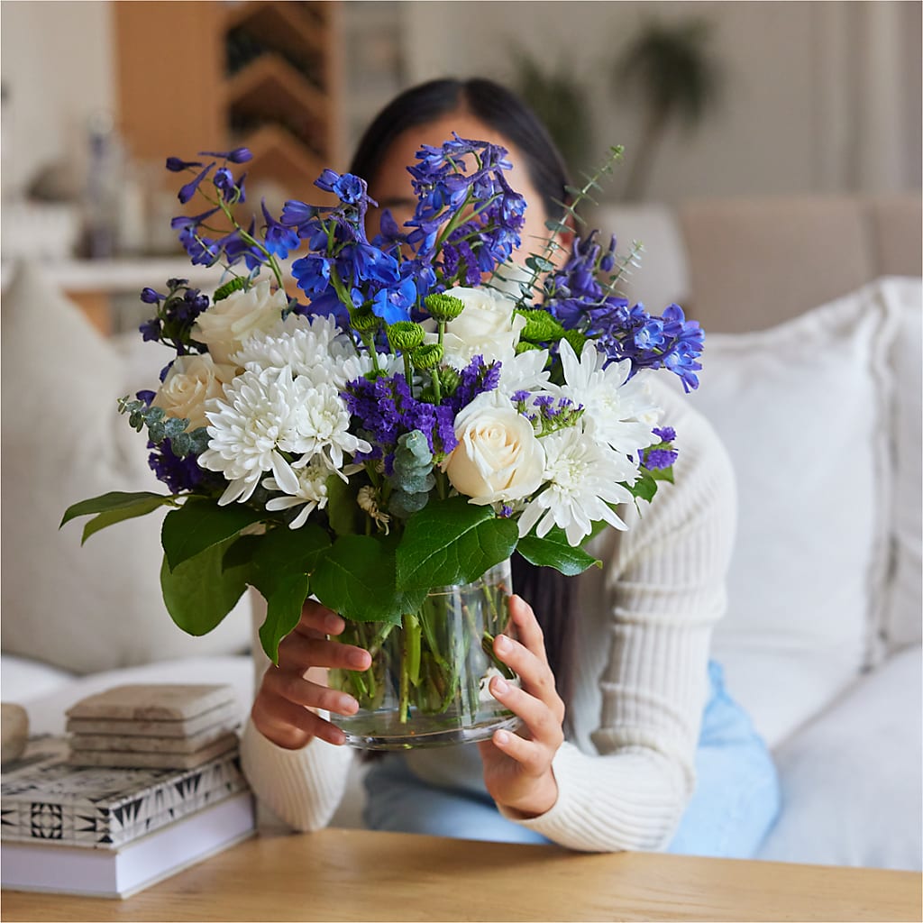 Cerulean Waves Bouquet –  Central Market Florist #138, Latham NY