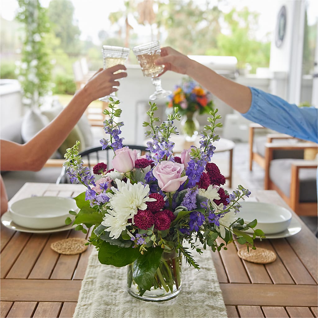 Violet Frost Bouquet –  Central Market Florist #138, Latham NY