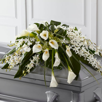 Angel Wings Casket Spray –  Central Market Florist #138, Latham NY