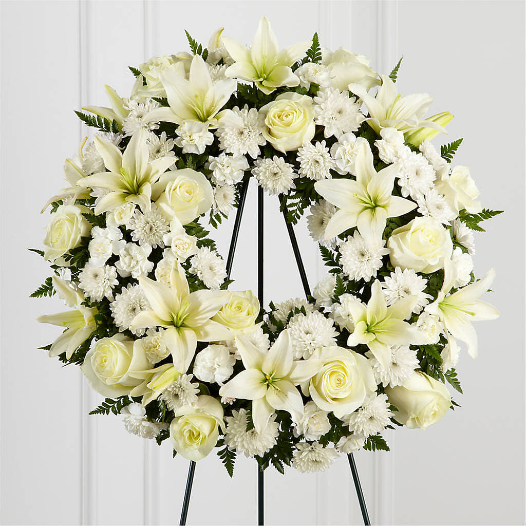 Treasured Tribute Wreath –  Central Market Florist #138, Latham NY