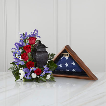 Patriotic Tribute Arrangement –  Central Market Florist #138, Latham NY
