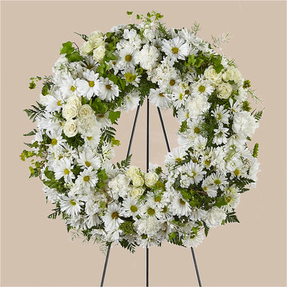 Faithful Wishes Wreath –  Central Market Florist #138, Latham NY