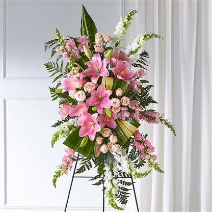 Elegant Embrace Standing Spray –  Central Market Florist #138, Latham NY