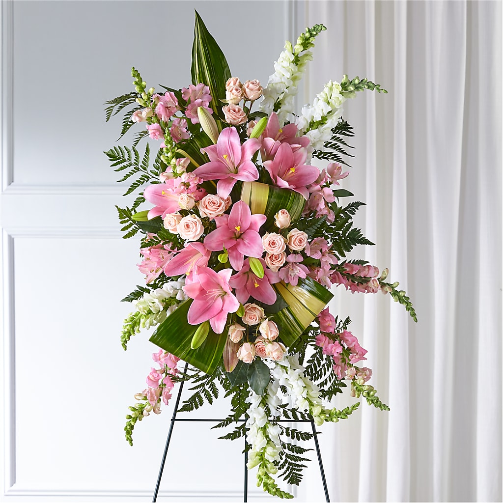 Elegant Embrace Standing Spray –  Central Market Florist #138, Latham NY