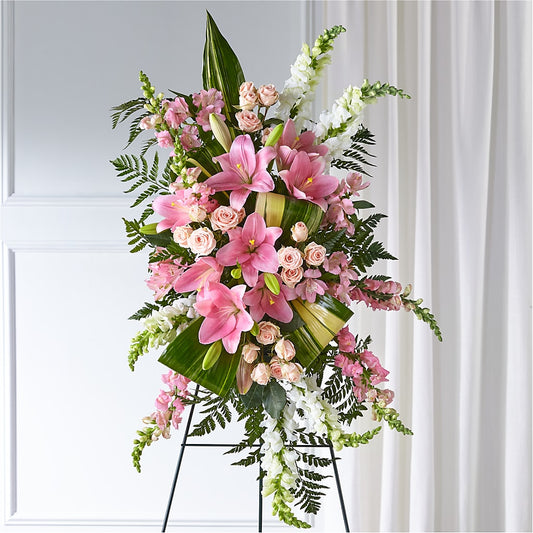 Elegant Embrace Standing Spray –  Central Market Florist #138, Latham NY