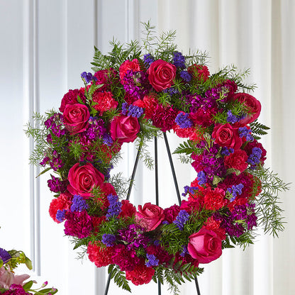 Calming Colors Wreath –  Central Market Florist #138, Latham NY
