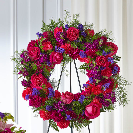 Calming Colors Wreath –  Central Market Florist #138, Latham NY