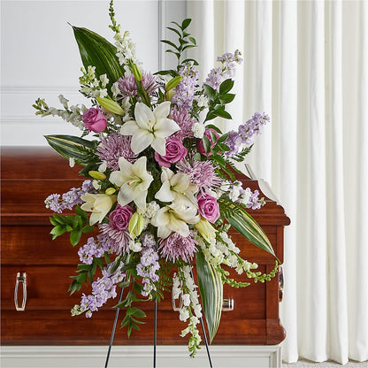 Grateful Hearts Standing Spray –  Central Market Florist #138, Latham NY