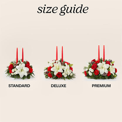 Seasonal Festivities Centerpiece –  Central Market Florist #138, Latham NY