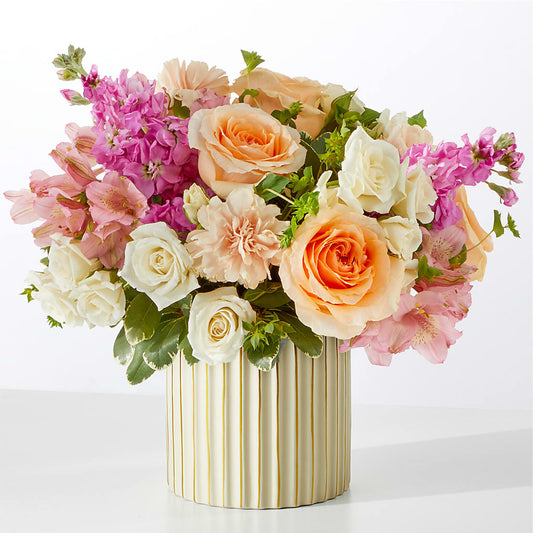 Paradise Bouquet with Ivory Vase –  Central Market Florist #138, Latham NY
